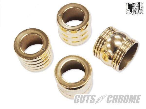 PARASITE PA-021 プッシュロッドカラー ブラス ランダムセット 高さ25mm/内径約27?29π バイク