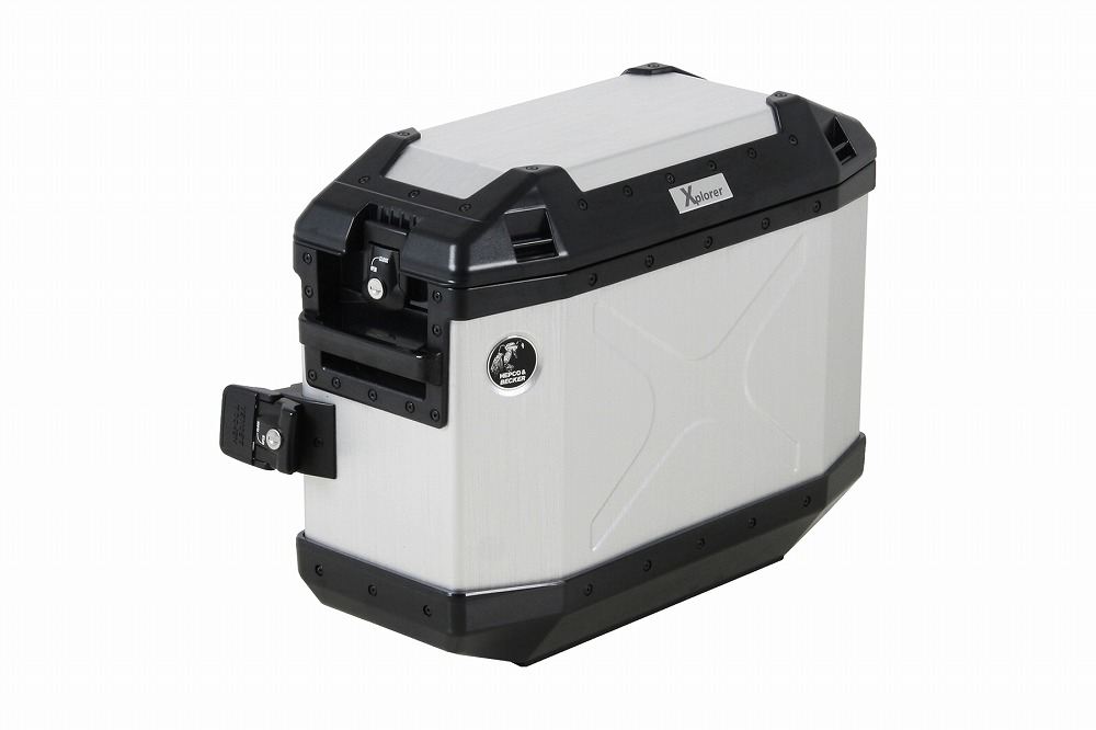 ヘプコ&ベッカー 610209-00-00 サイドケース XPLORER/エクスプローラー シルバー 30L 右側 サイドバッグ 鞄 カバン HEPCO&BECKER|バイクマン 店