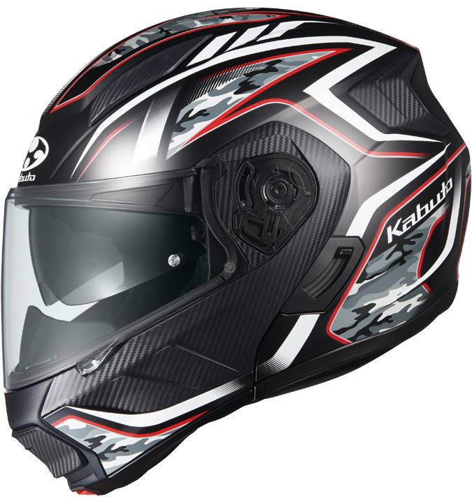 OGK RYUKI ENERGY リュウキ エナジー フラットブラックレッド XLサイズ システム ヘルメット 軽量 SG(自動二輪車用) KABUTO カブト
