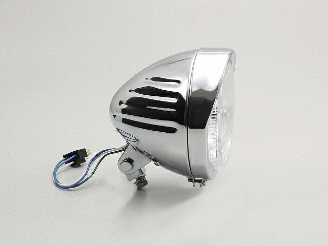ハリケーン HA5544 5.5ハイパワースリットヘッドライト クロームメッキ 5.5インチ H4バルブ12V60/55W 汎用 ハリケーン ha5544｜バイクマン　店