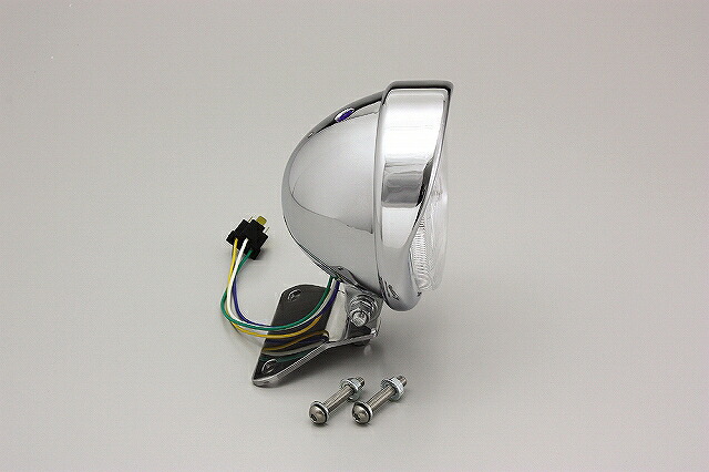 ハリケーン HA5634 5.5ベーツバイザータイプヘッドライトキット クロームメッキ 5.5インチ シャドウクラシック/カスタム.シャドウ750('04-) ハリケーン ha5634