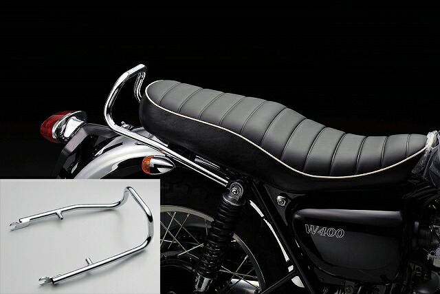 楽天市場】W400 W650 W800 タンデムバー ブラック