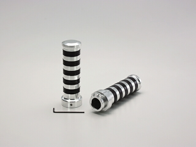 ハリケーン HA7426A アルミグリップ タイプII ポリッシュアルマイト 7/8インチ用 グリップ径φ34mm マジェスティ250.フォルツァ ハリケーン ha7426a