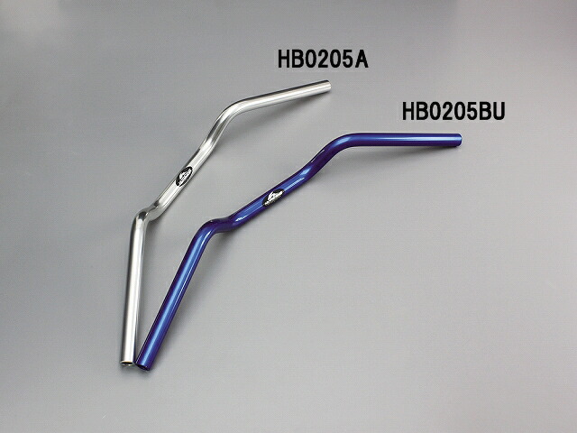 ハリケーン HB0205BU コンチ2型 ブルーアルマイト 外径φ22,2mm 内径φ14mm 全高75mm 全巾670mm ハリケーン hb0205bu