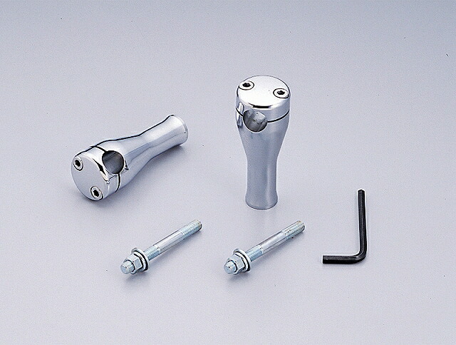 ハリケーン HB0404 4インチドラッグポスト.ベーシック クロームメッキ φ7/8インチ(22,2mm)ハンドル用 ハリケーン hb0404