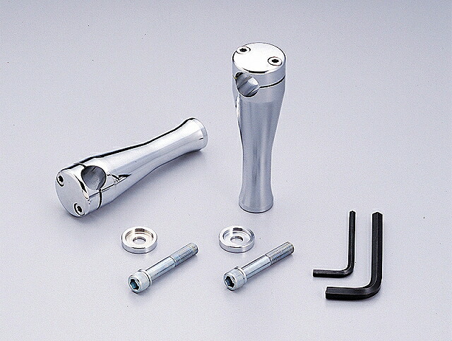 ハリケーン HB0426 6インチドラッグポスト.ベーシック クロームメッキ φ1インチ(25.4mm)ハンドル用 ハリケーン hb0426|バイクマン 店