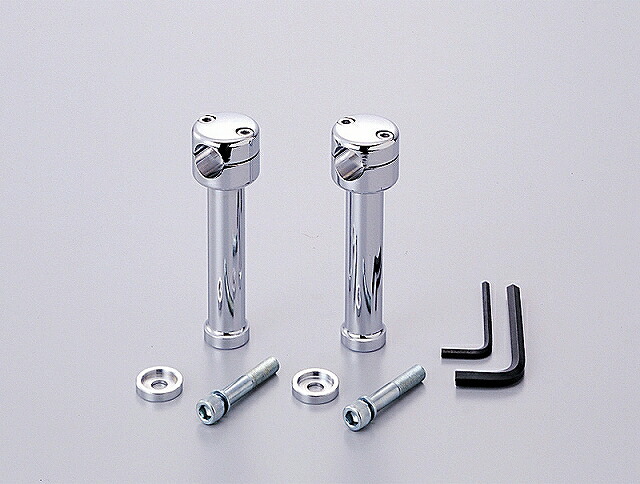 ハリケーン HB0446 6インチドラッグポスト.ストレート クロームメッキ φ1インチ(25.4mm)ハンドル用 ハリケーン hb0446|バイクマン 店