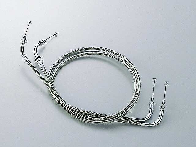 ハリケーン HB6444M-10 スロットルケーブル W ステンメッシュ ドラッグスター400('00-'08) 120mmロング ハリケーン hb6444m-10