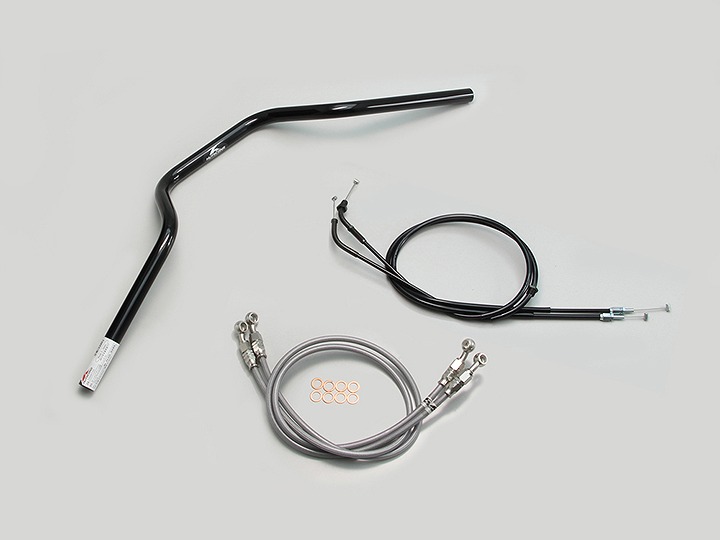 ハリケーン H038-072B ヨーロピアン3型 ハンドルセット ブラック CB1300SB ハンドルバー|バイクマン 店