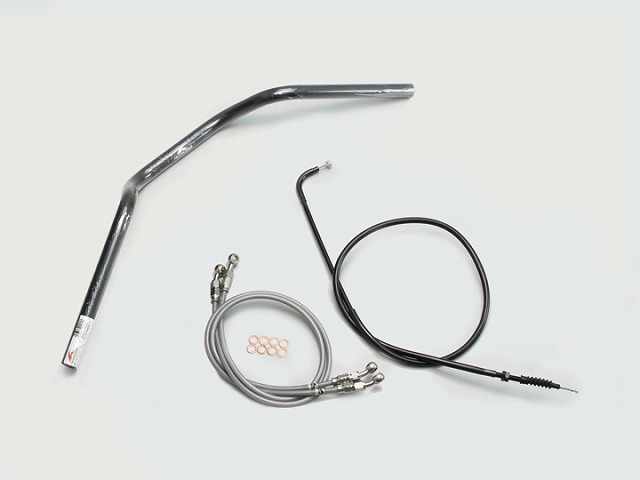ﾊﾘｹｰﾝ H308-071B ﾖｰﾛﾋﾟｱﾝ2型 ﾊﾝﾄﾞﾙｷｯﾄ ﾊﾝﾄﾞﾙｾｯﾄ ﾌﾞﾗｯｸ XJR400R(98-00)