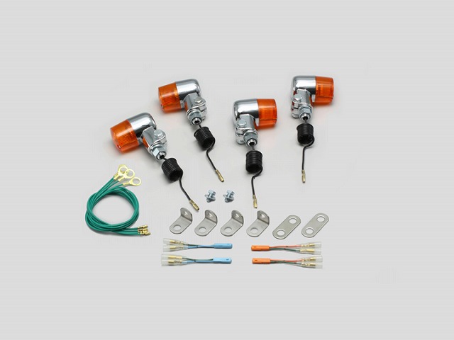ﾊﾘｹｰﾝ HA5719-01 ﾐﾆｳｲﾝｶｰｷｯﾄ ｵﾚﾝｼﾞﾚﾝｽﾞ 12V10W×4個 ﾓﾝｷｰ(FI車)