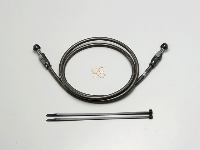 ﾊﾘｹｰﾝ HB7L135SB SURE SYSTEM LINE ﾌﾞﾚｰｷﾎｰｽ ﾒｯｼｭ Lﾀｲﾌﾟ ﾌﾞﾗｯｸ 長さ135cm ﾌﾙ･ｽﾃﾝﾚｽ製