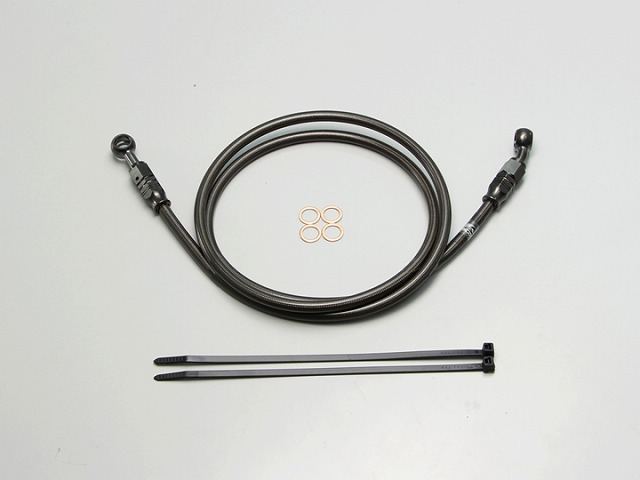 ﾊﾘｹｰﾝ HB7M110SB SURE SYSTEM LINE ﾌﾞﾚｰｷﾎｰｽ ﾒｯｼｭ Mﾀｲﾌﾟ ﾌﾞﾗｯｸ 長さ110cm ﾌﾙ･ｽﾃﾝﾚｽ製