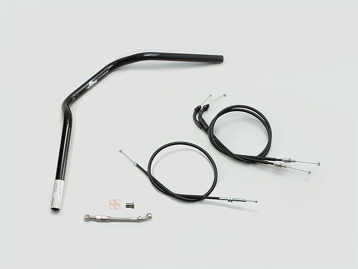 ハリケーン H033-070B ハンドルセット POLICE 2型 ブラック CB125R｜バイクマン　店