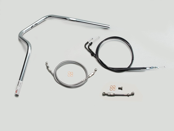 ハリケーン H036-069C ハンドルセット POLICE 5型 クロームメッキ CB1100EX ハンドル ハンドルキット ポリス5型|バイクマン 店