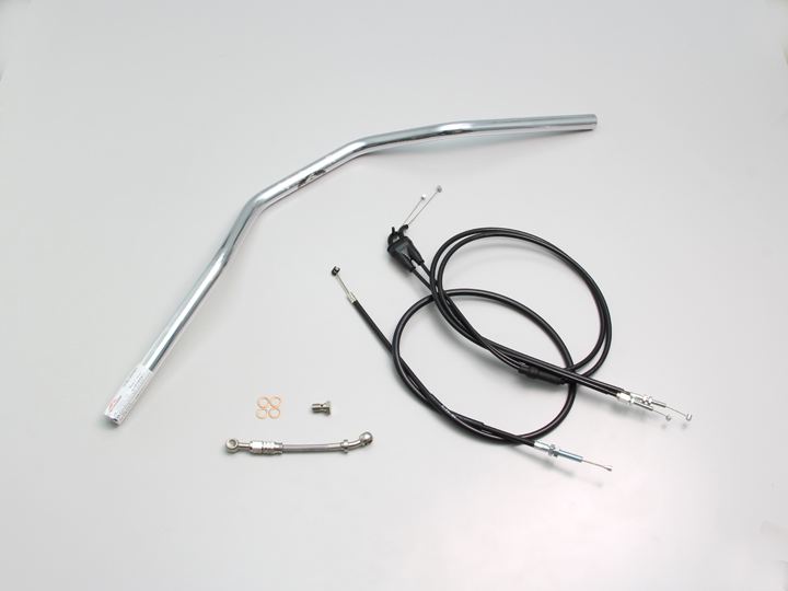ハリケーン H309-033C トラッカースペシャル ハンドルセット クロームメッキ XSR125 ABS バーハンドル ケーブル/ホース付 バイク 二輪車 パーツ HURRICANE