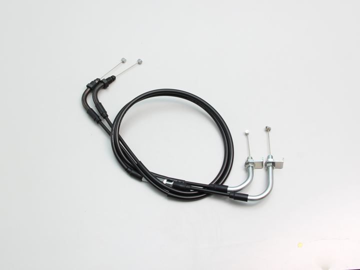 ハリケーン HB6619 ロング スロットルケーブルW 200mmロング ブラック 1100/1060mm ダックス125 スロットルワイヤー バイク 二輪車 パーツ HURRICANE