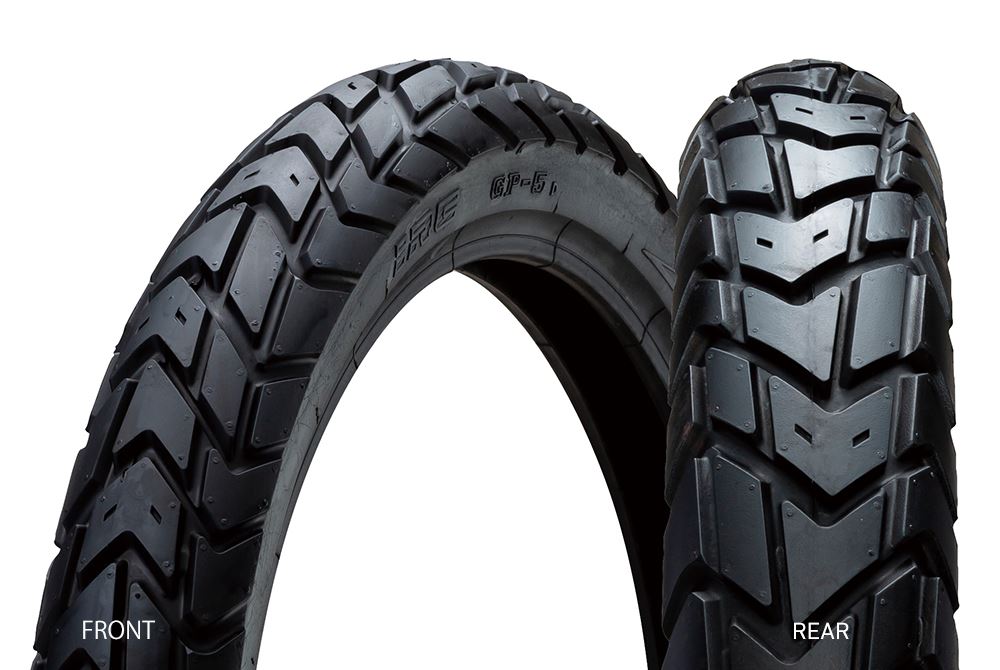 IRC 129412 GP5 80/90-17 M/C 44P リア TL クロスカブ110/CT125 1本入り トレール タイヤ オフロード オンロード