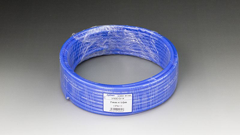 キジマ 304-4110L シリコンコード・プラグコード ブルー 7mm×10m 絶縁 耐熱 耐老化 防水 エンジン パーツ KIJIMA