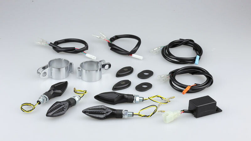 キジマ 219-5194 ウインカーランプセット シーケンシャル 64mm&times;21mm TRD レブル250 レブル500 ウインカーランプキット カスタムウインカー 電装 指示器 車検対応｜バイクマン　店