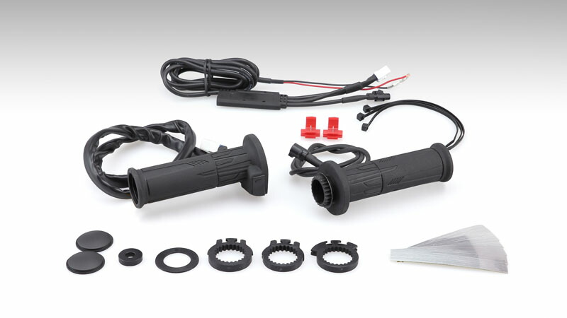 キジマ 304-8214 グリップヒーター GH10 120mm スイッチ一体タイプ モンキー125 CB400SF ドラッグスター250  シグナスX/SR ニンジャ250 ニンジャ400 ZX-10R ニンジャ1000 スイッチ一体型 温度調整 バイクマン 