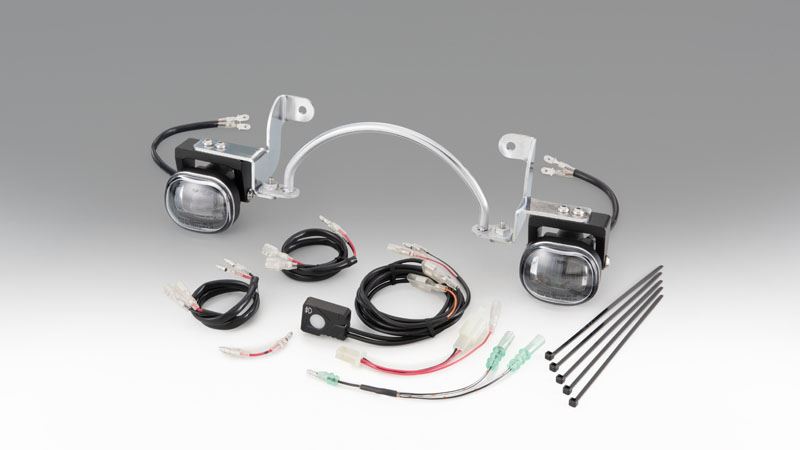 キジマ 205-6156A フォグランプキット LED スモール クロームメッキ スーパーカブ110 カスタム パーツ セット