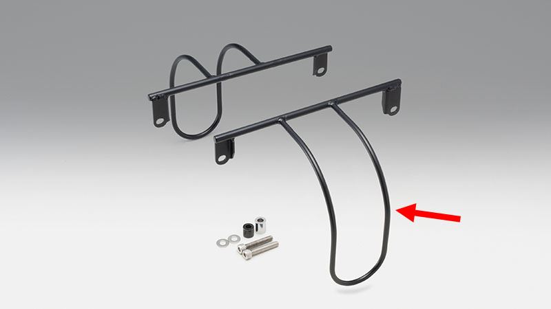 キジマ 210-47651 バッグサポート ブラック 右側用 CRF250L/ラリー サイドバッグ装着 取付パーツ