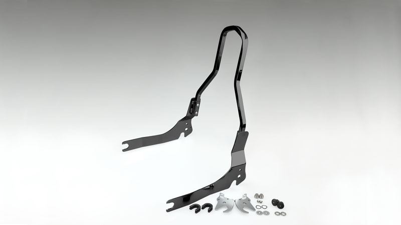 キジマ HD-08405 シーシーバー デタッチャブルマウント ブラック 370mm ソフテイル 背もたれ タンデム 2人乗り ハーレー|バイクマン 店
