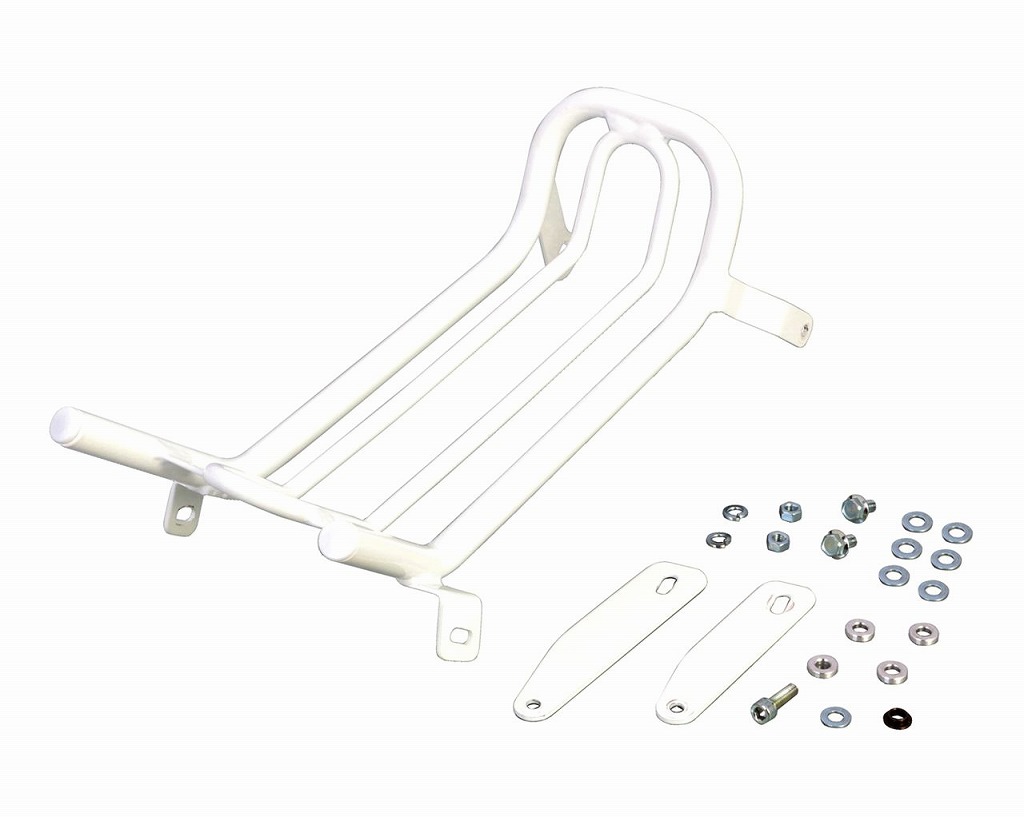 キタコ KITACO 80-539-11532 ファッションセンターキャリアー ホワイト 125×210mm スーパーカブ50/110 荷台
