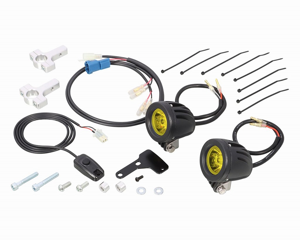 キタコ 800-1470430 LEDシャトルビームキット ライムイエロー アンダーパイプ装着タイプ CT125ハンターカブ バイク ランプ