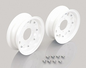キタコ KITACO 509-1017580 8インチ アルミホイールセット ホワイト塗装 2.50セット 2本1セット モンキー ゴリラ|バイクマン 店