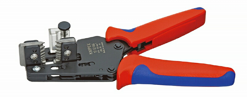 KNIPEX ｸﾆﾍﾟｯｸｽ 1212-06 ﾜｲﾔｰｽﾄﾘｯﾊﾟｰ ストリッピング能力(mm2)：0.14-6.00 ストリッピング能力(AWG)：26-10 質量(g)：445 20,437円