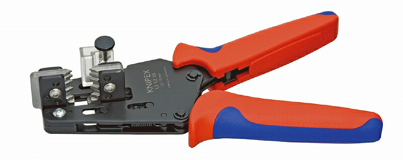 KNIPEX ｸﾆﾍﾟｯｸｽ 1212-10 ﾜｲﾔｰｽﾄﾘｯﾊﾟｰ ストリッピング能力(mm2)：2.5-10.0 ストリッピング能力(AWG)：13-7 質量(g)：445