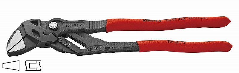 KNIPEX クニペックス 8601-250SB プライヤーレンチ プラスチックコーティング 250mm