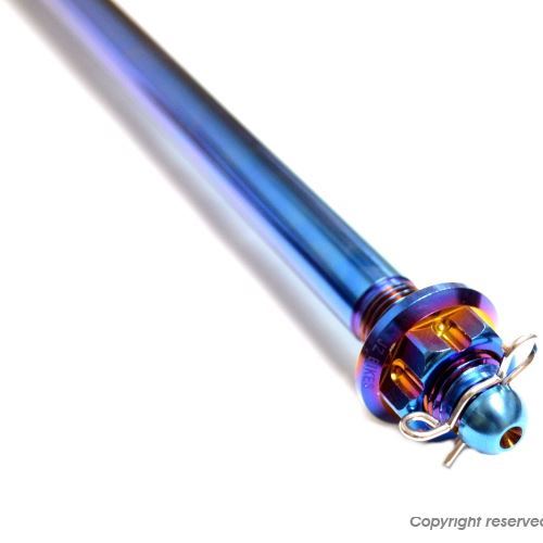 KN企画 JZ-0261T JZ アクスルシャフト 315mm-12mm チタンカラー マジェスティS,SMAX,FORCE155 アクスルシャフト