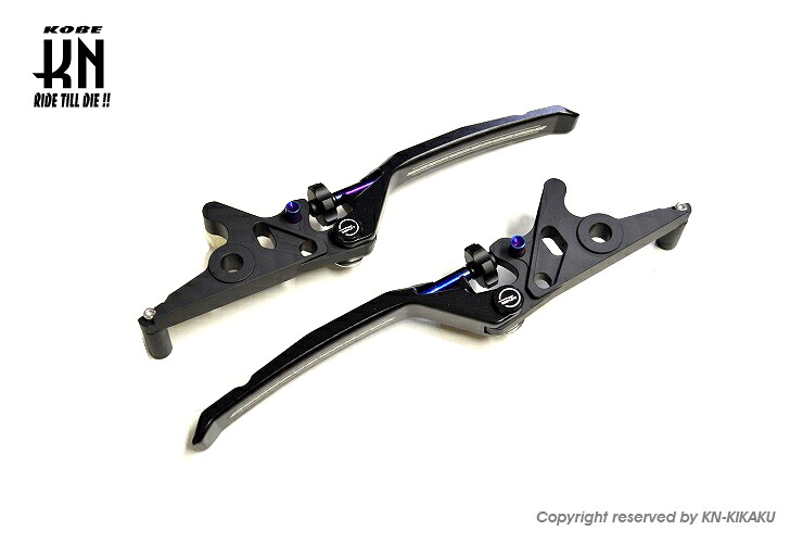 KN企画 AP-10301-KN AR APEXX 調整式ブレーキレバー ブラック 左右セット シグナスグリファス6型台湾仕様/ABS車専用