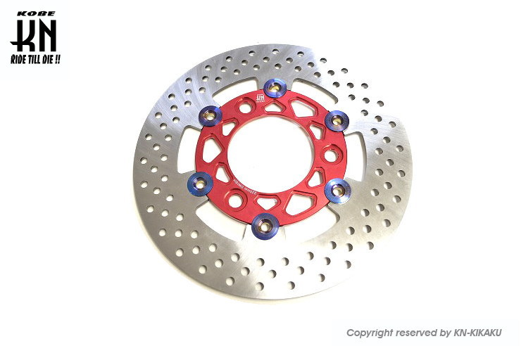KN企画 KN-SWDK-220RD SWISH ビッグローター220mm DISK単品 レッド｜バイクマン　店