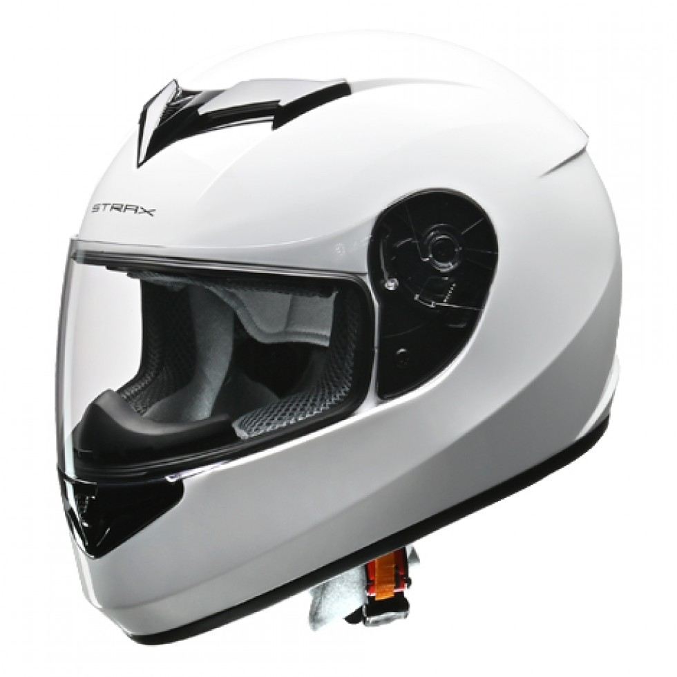 リード工業 STRAX(ストラックス) SF-12 フルフェイス ヘルメット ホワイト UVカット 着脱式内装 街乗り ツーリング バイク用 LEAD