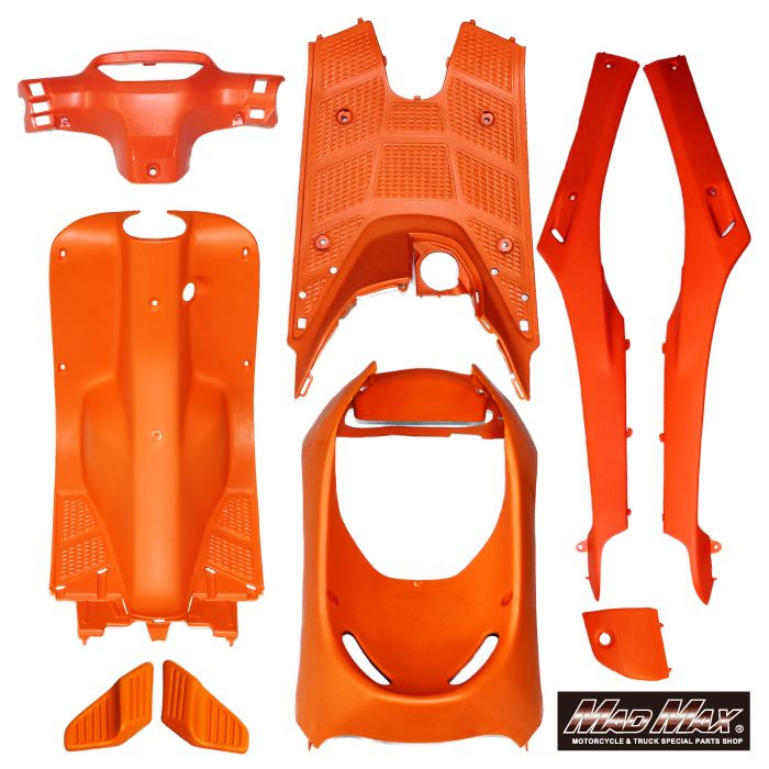 マッドマックス YJ55-AF17IN-OR 純正タイプ インナーカバー 外装9点セット オレンジ パル ディオ ドレスアップ 補修 修理 MADMAX