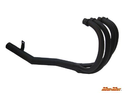 マッドマックス MM10-0017B 手曲げ風 ショート管マフラー ツヤ消しブラック XJR400/R(4HM) バイク パーツ MADMAX