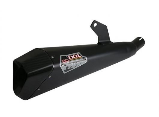 マッドマックス IX-FD584445C IXIL スラッシュコーン 左右2本出し スリップオン マフラー X55C ブラックHTペイント 331 mm DUCATI M 696 MONSTER '08-'13