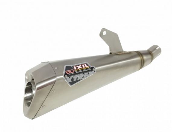 マッドマックス IX-FH6848S IXIL スラッシュコーン スリップオン マフラー X55SS マット ポリッシュ 370 mm CB600F S HORNET '07-'16 PC41 CBR600F '11-'13