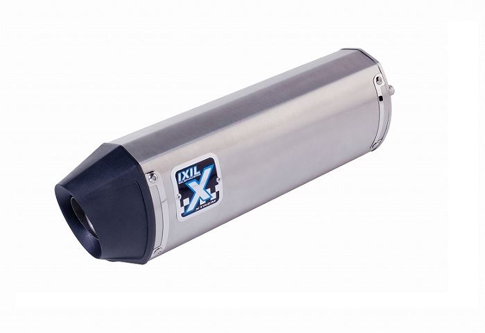 マッドマックス IX-OY907677VSE IXIL(イクシル) スリップオンマフラー 左右2本出し 493mm マットポリッシュ SOVE オーバル 125×100 mm TRX850 '97-00