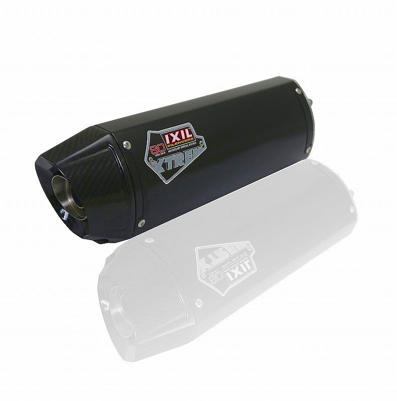 マッドマックス IX-OY9097VXC IXIL(イクシル) スリップオンマフラー 393mm ブラックHTペイント XOVC オーバル 130×100 mm YZF1000 R-1 '02-03 (RN09)|バイクマン 店