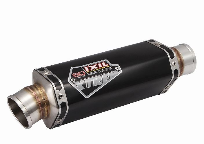 マッドマックス IX-OY9918SB IXIL(イクシル) フルEXマフラー スタンダード 393mm ブラックHTペイント OVS1B Trpezoid(台形) エキサイター150|バイクマン 店