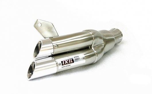 マッドマックス IX-XH6318V IXIL(イクシル) スリップオンマフラー 305mm マットポリッシュ L2X デュアルラウンド 45mm CBR125R '11-'15|バイクマン 店