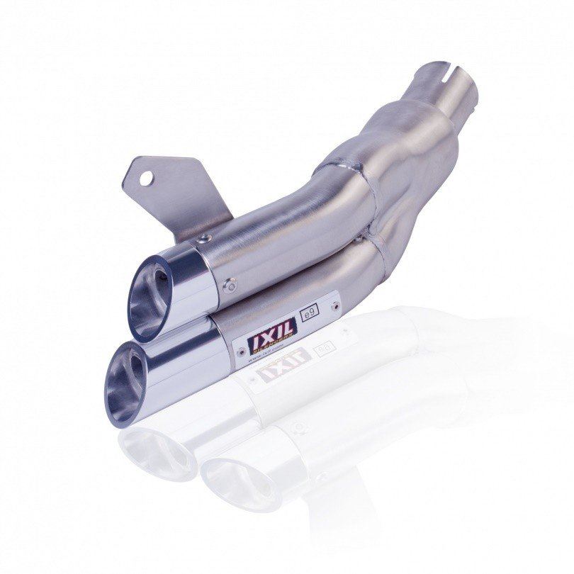 マッドマックス IX-XS8364-V IXIL(イクシル) スリップオンマフラー 185mm マットポリッシュ L2X ラウンド 45mm GSX600R '11-15