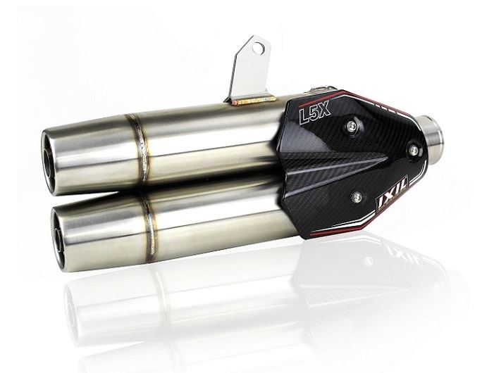マッドマックス IX-XY2397XS IXIL(イクシル) フルEXマフラー 450mm マットポリッシュ L5X デュアルラウンド 80mm T-マックス530 2017