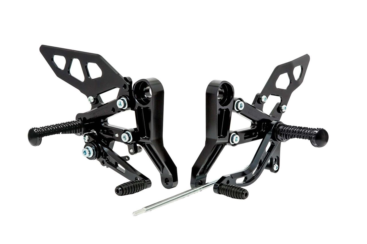 モリワキ 05060-2B1W5-00 バックステップキット CB125R 2018-2020/ 2021- ブラックアルマイト 1セット 黒 バイク カスタム