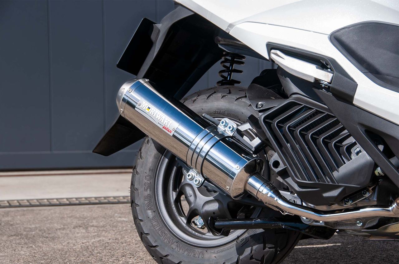 モリワキ 01810-L41W4-00 フルエキゾースト ゼロ LEAD125 2022年- ステンレスポリッシュ マフラー リード 車検政府認証|バイクマン 店